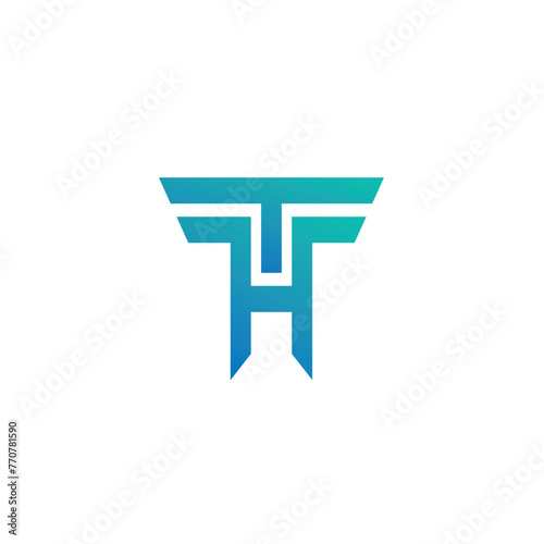 Free Download TH, HT & TH letters joint in one organic design logo - GFXLoad