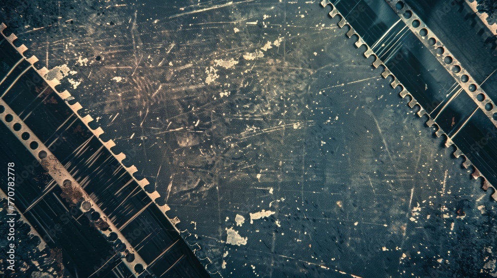 Dusty scratched and scanned old film texture - generative ai Dusty scratched and scanned old film texture - generative ai