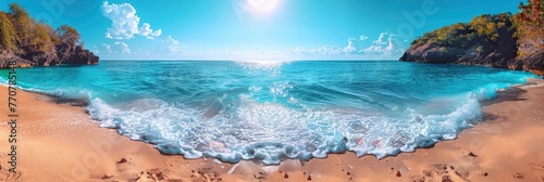 Beach Tropical Sea, Background HD, Illustrations