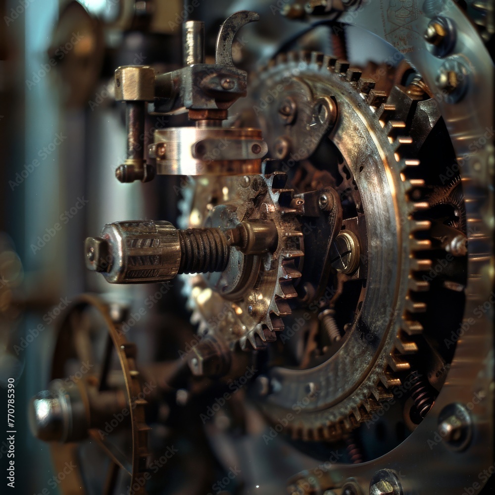 close up of a mechanism