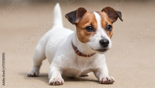 Brave Jack Russell Terrier in nature,Dog Photography