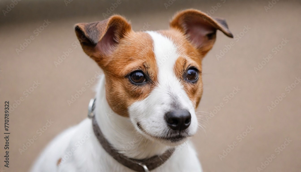 Brave Jack Russell Terrier in nature,Dog Photography