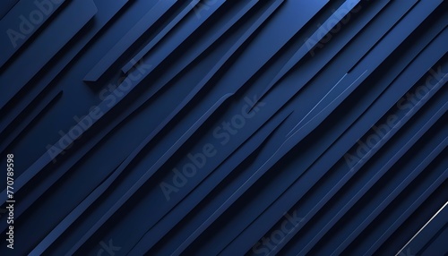 Modern black blue abstract background. Minimal. Color gradient. Dark. Web banner. Geometric shape. 3d effect. Lines stripes triangles. Design. Futuristic. Cut paper or metal effect. Luxury. Premium.