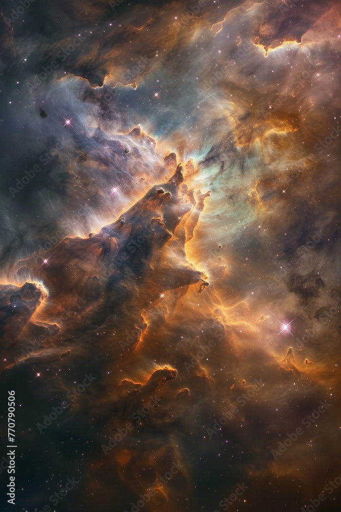 cinematic still of nebula in space, cinematic still of nebula in space,