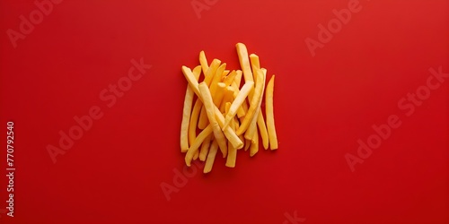 Elegant Minimalist Fries  A Burst of Surprising Flavor. Concept Food Photography  Gourmet Eats  Creative Cooking Ideas  Modern Cuisine  Instagram-Worthy Dishes