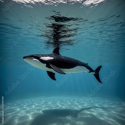 Orca Killer Wal. Generative AI Technologie