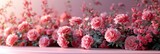 Blank Podium Pink Roses On Background, Background HD, Illustrations