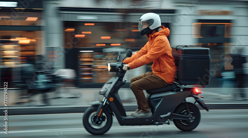 delivery bike for food order or motorcycle 