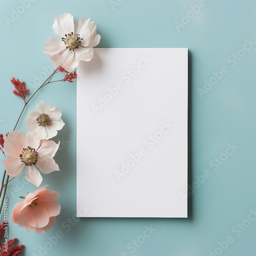 note paper with flowers