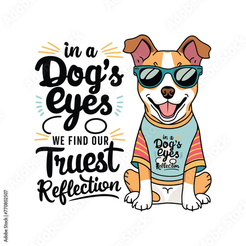 Dogs T Shirt Design vector template. Dog quotes typography for t-shirts design