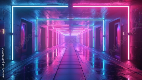 technology theme wallpaper. cyberpunk wallpaper. futuristic digital wallpaper. urban city wallpaper. Modern urban wallpaper. neon light wallpaper. 