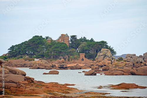 Obraz na płótnie An der Cote Granit Rose Bretagne w salonie