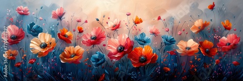 Flowers Style Watercolor Art Luxurious, Background HD, Illustrations © Cove Art
