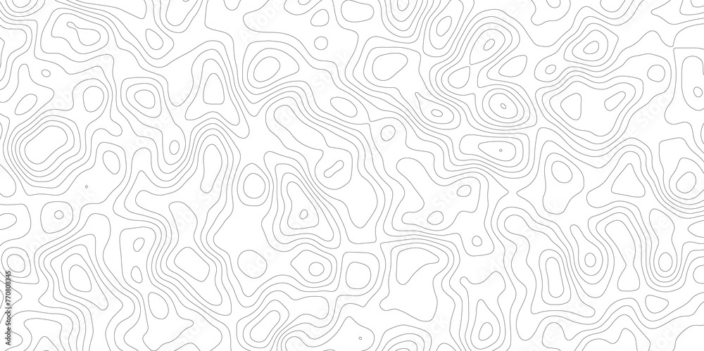 Topographic map and landscape terrain texture grid. Abstract lines background. Contour maps. Vector illustration. black and white topographic contours lines of mountains.	
