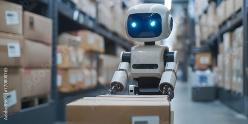 Autonomous Logistics Robot Handling Packages for Efficient Distribution and Inventory Management