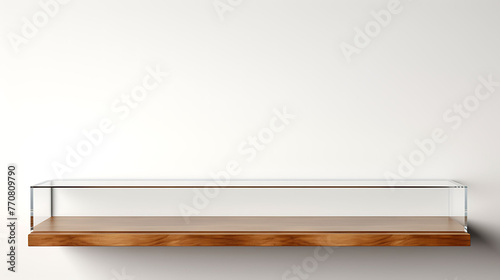 Empty Shelf Isolated on Transparent or White Background © Wajid