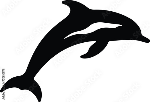 dolphin bottlenose silhouette