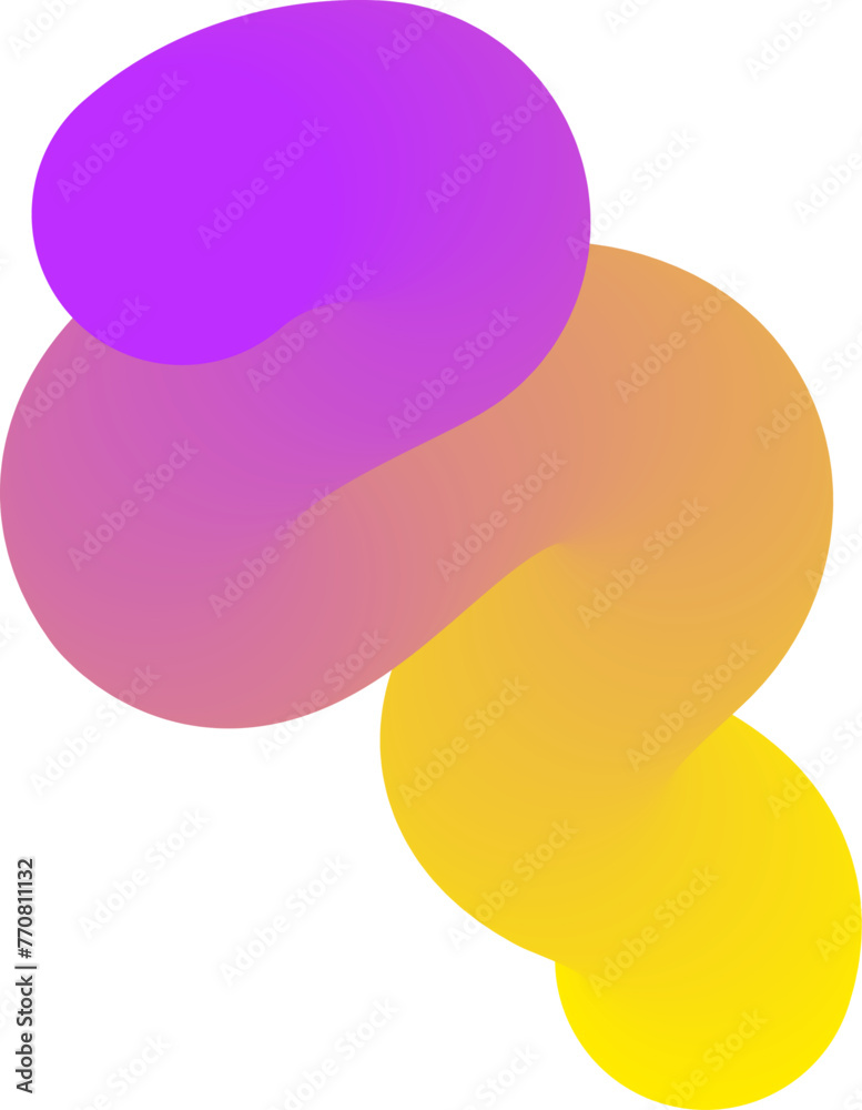 Vibrant Colorful Fluid Abstract 3D Gradient Blend Curves Shape Vibrant Colorful Fluid Abstract 3D Gradient Blend Curves Shape
