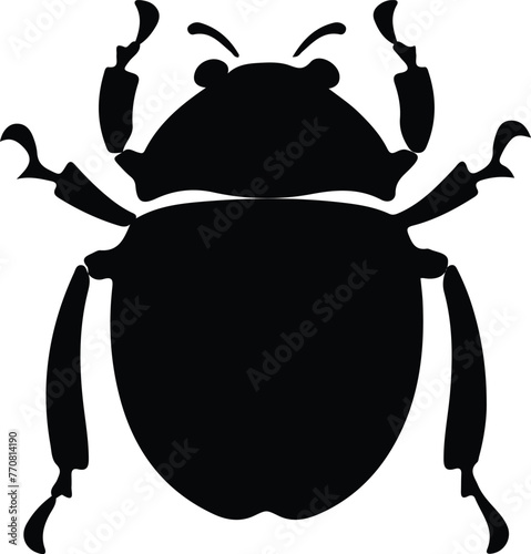 dung beetle silhouette