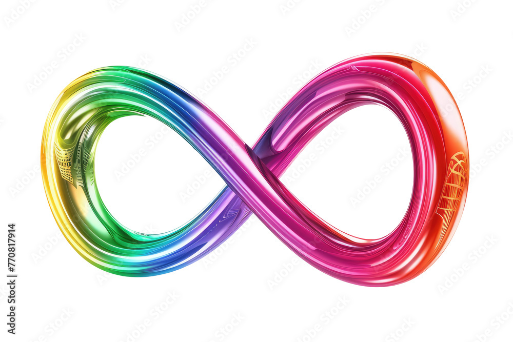 rainbow metallic infinity sign transparent background rainbow metallic infinity sign transparent background