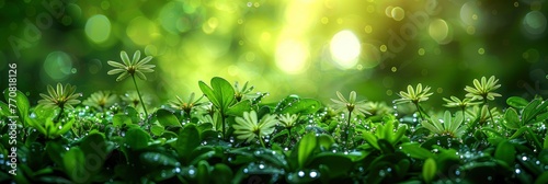 Nature Green Grass Bokeh Background, Background HD, Illustrations