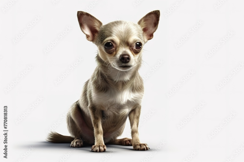Adorable Chihuahua Against White