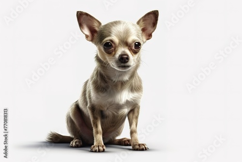 Adorable Chihuahua Against White © PixelMaster