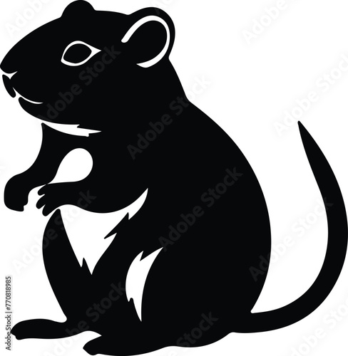 Wallpaper Mural gerbil silhouette Torontodigital.ca