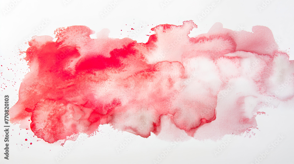 red watercolor splashes, abstract background