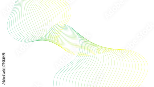 Vector abstract colorful flowing wave lines isolated on white background. colorful wave lines on white background for elements in concept business presentation, Brochure, Flyer, Science, Technology. 