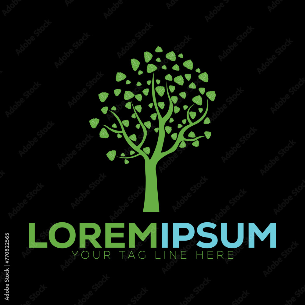 Obraz premium Tree Logo Design , Vector Design 