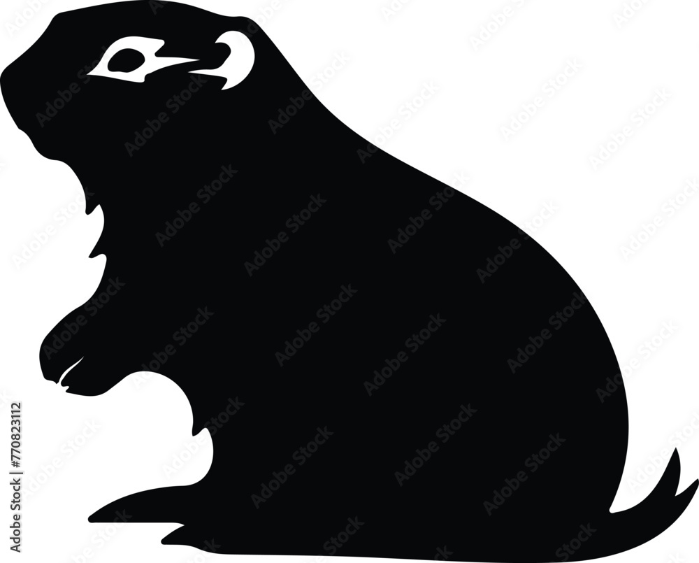 Fototapeta premium gopher silhouette