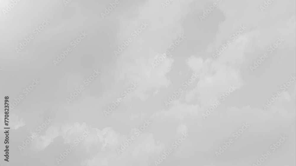 White cloud in the sky. View on a soft white fluffy cloud as background. Cloudy sky, white clouds,