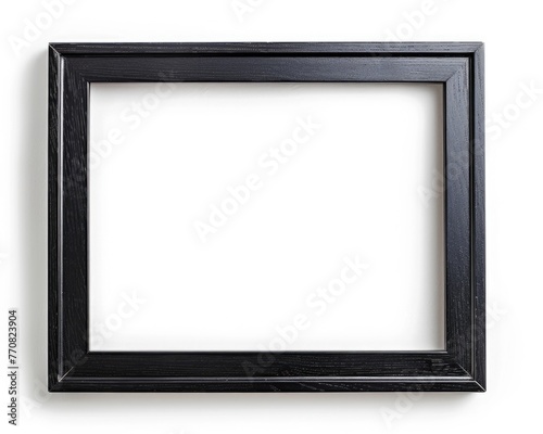 Modern Picture Frame - Isolated Black Wooden Frame for Wall Art Display