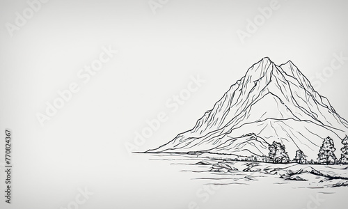 mountain landscape illustration