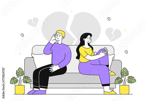 Crisis in relationship vector linear