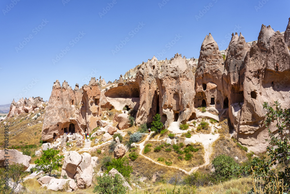 Beautiful view of Zelve open air museum, Cappadocia Beautiful view of Zelve open air museum, Cappadocia