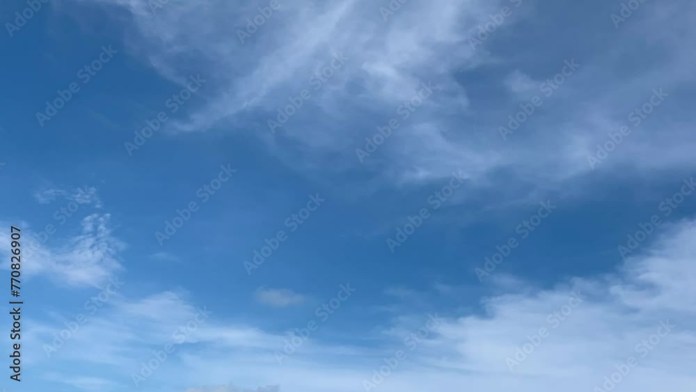 time lapse of blue sky with Cirrostratus clouds time lapse of blue sky with Cirrostratus clouds