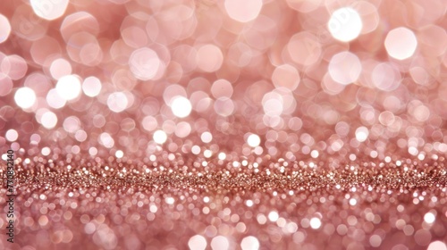 rose gold glitter bokeh for elegant texture and background designs