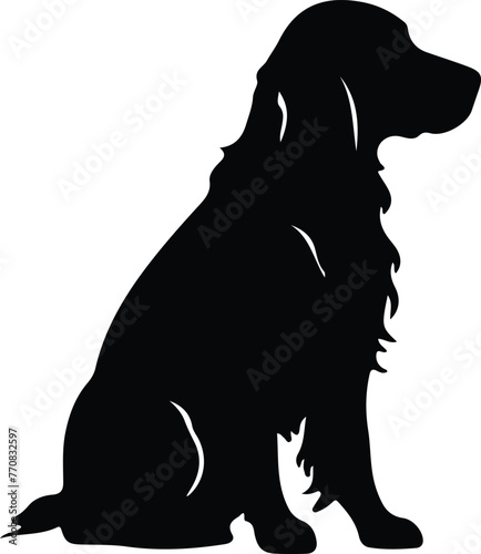 Irish setter silhouette