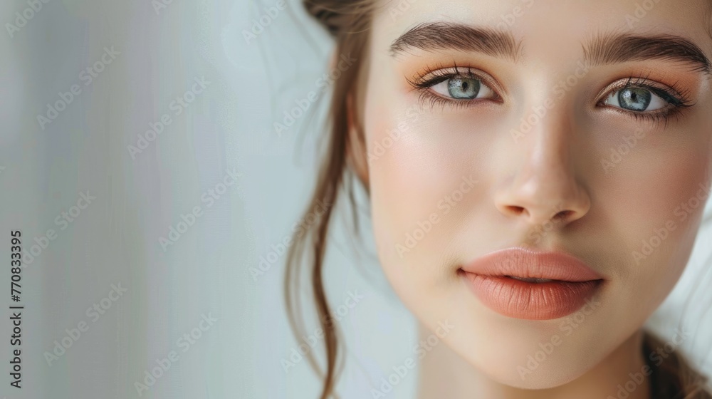 woman skin care concept female healthy hair and skin generative ai woman skin care concept female healthy hair and skin generative ai