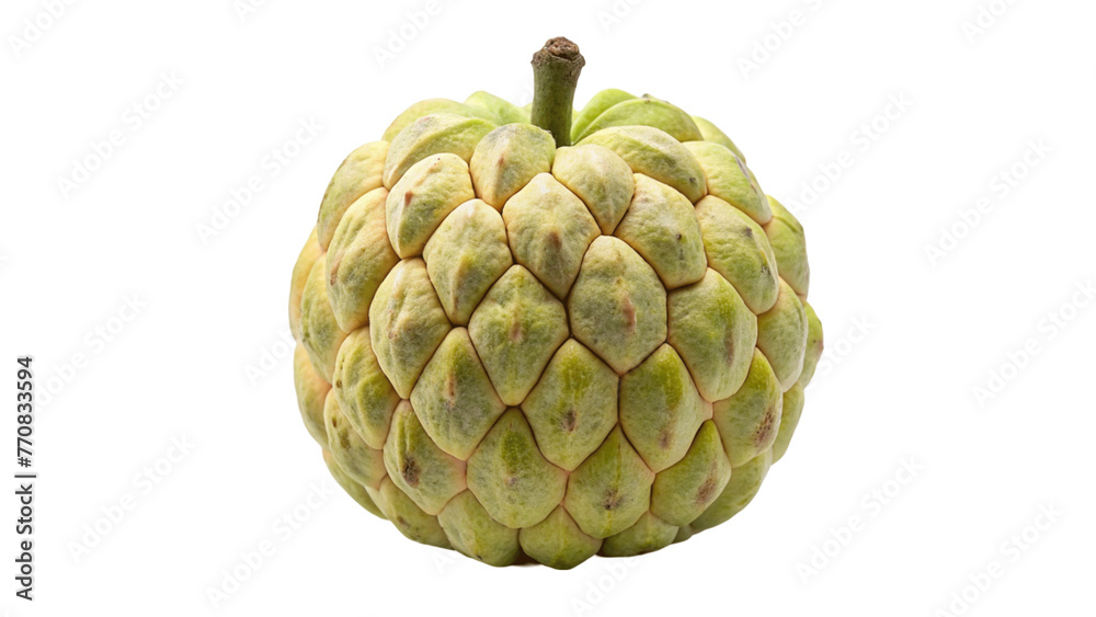 A custard apple isolated on Transparent background. A custard apple isolated on Transparent background.