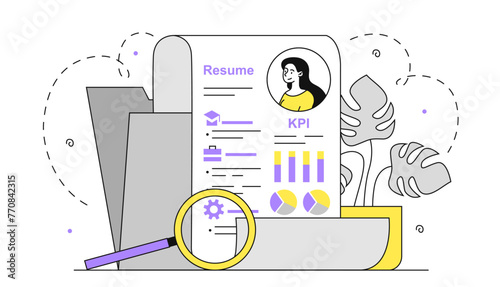 Resume profile data vector linear