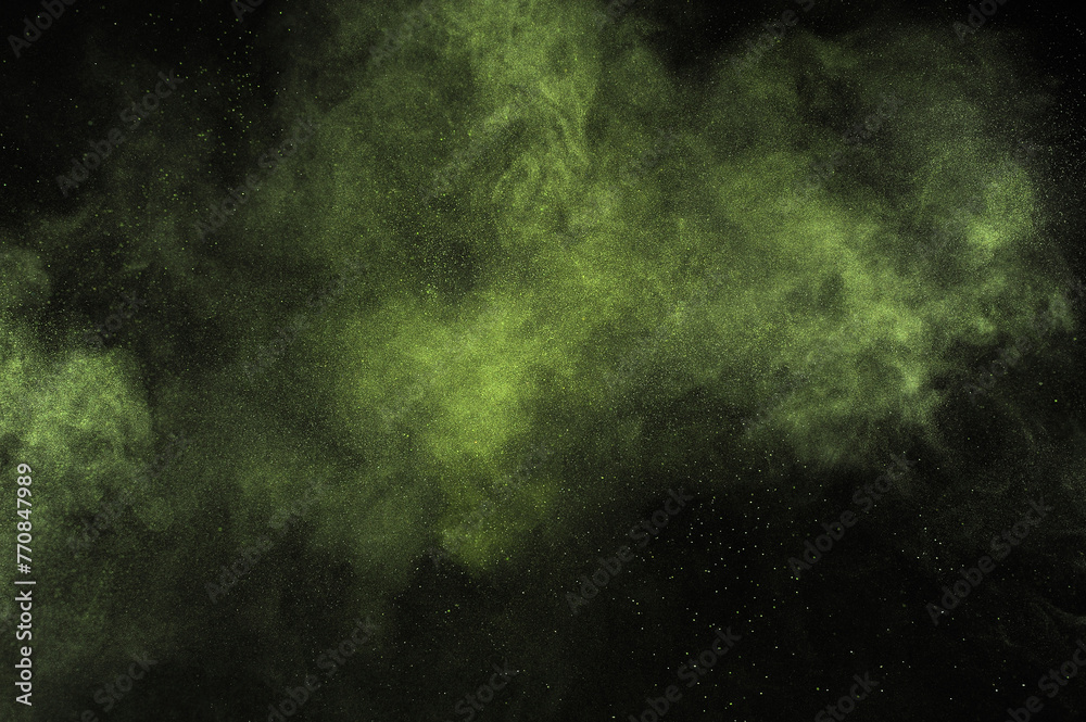 Obraz premium Green color texture. Smoke grunge backdrop. Light sky cloud.