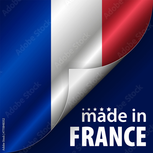 Made in France graphic and label.