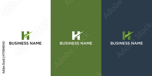 Creative H monogram logos