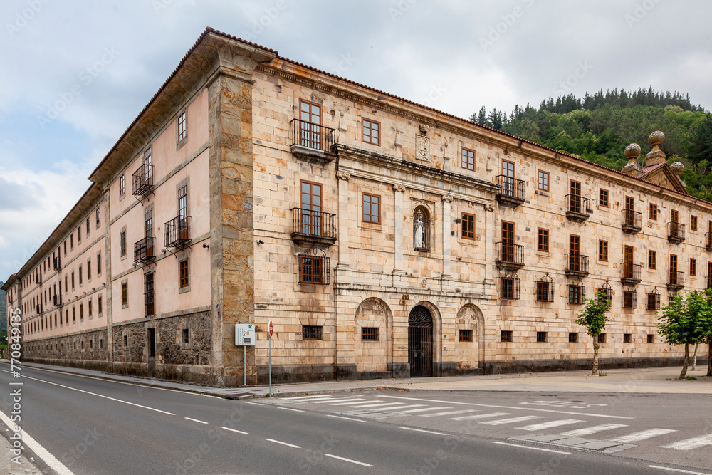 Monastery of Saint John the Baptist) of Corias now a Parador Nacional. Cangas de Narcea. Asturias, Spain