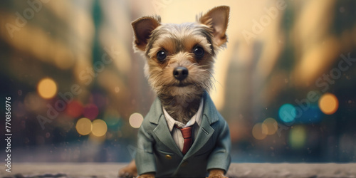 Sharp-Dressed Canine Conquers the City: A Dapper Dogs Banner Adventure