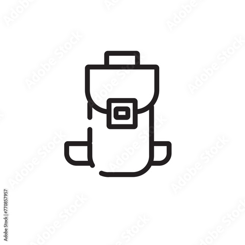 Backbag Media Multimedia Line Icon