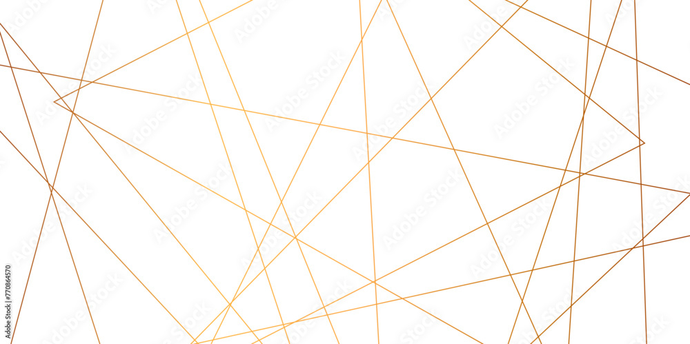 Obraz premium Abstract luxury seamless premium shiny golden random chaotic square and triangle lines on transparent background. Vector, illustration